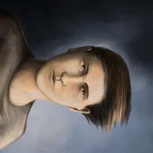 Silent-Art Gemälde 2024-09-04 - Schräger Blick