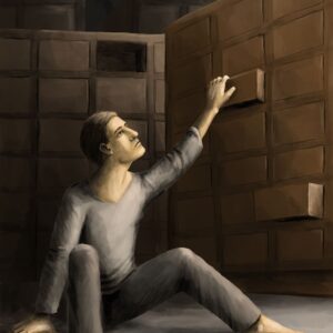 Silent-Art Gemälde 2024-11-02 - Der fehlende Block