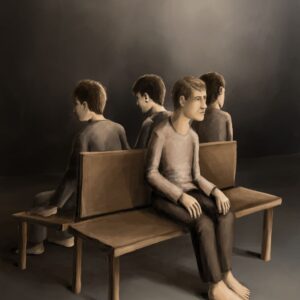 Silent-Art Gemälde 2024-11-04 - Vier Richtungen Stille