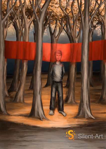 Der rote Waldstreifen - Silent-Art-2025-05-005 1 Der rote Waldstreifen - Silent-Art-2025-05-005