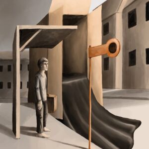 Das Schild am schwarzen Tuch - Silent-Art-2025-05-010