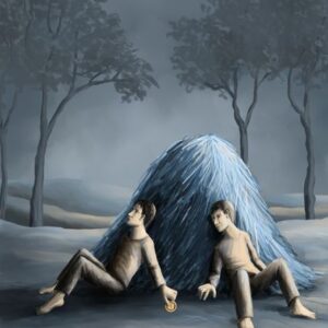 Die Uhr am blauen Heuhaufen - Silent-Art-2025-07-007